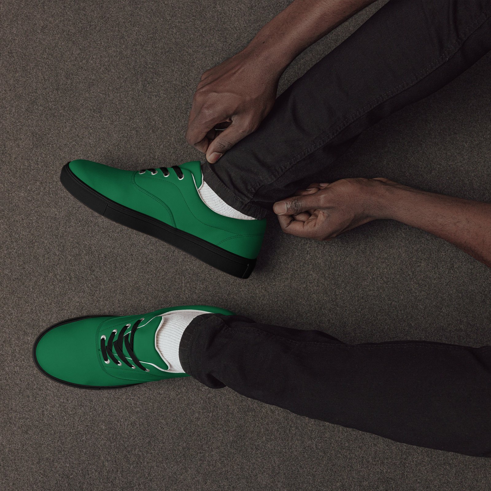 Men’s lace-up canvas shoes - الصورة 4