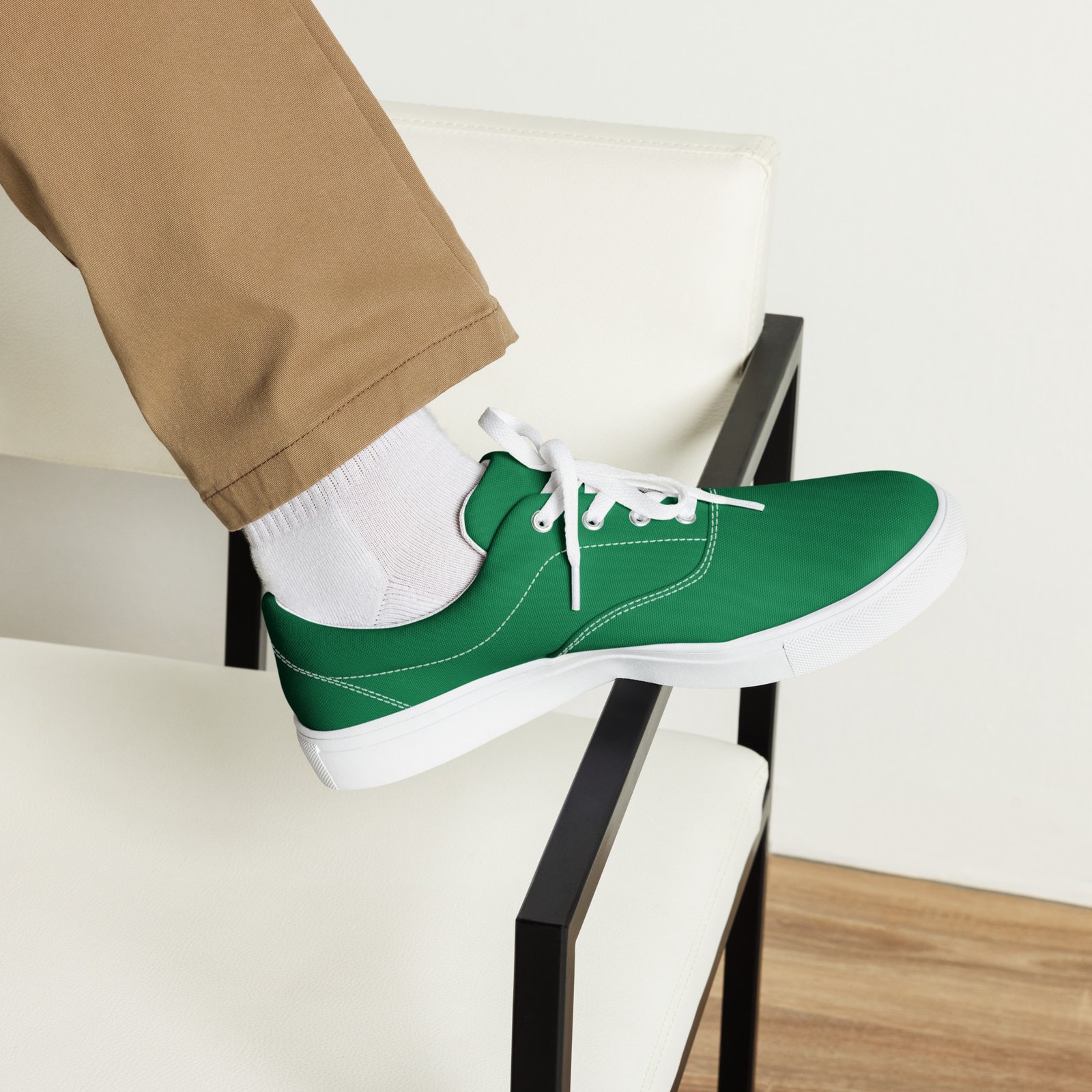 Men’s lace-up canvas shoes - الصورة 5